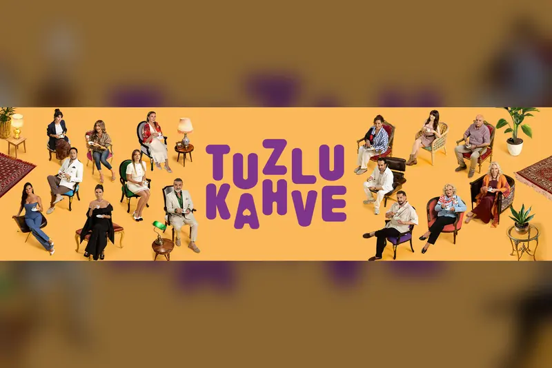 Tuzlu Kahve dizisinin resmi tanıtım görseli