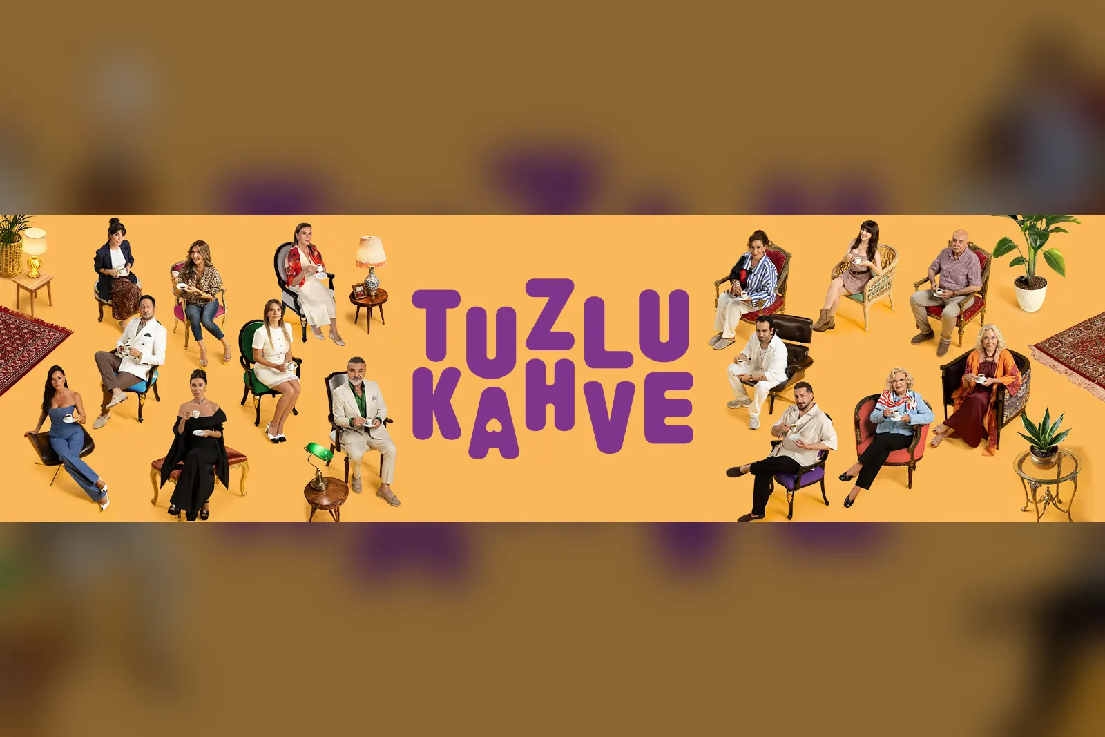 Tuzlu Kahve dizisinin resmi tanıtım görseli